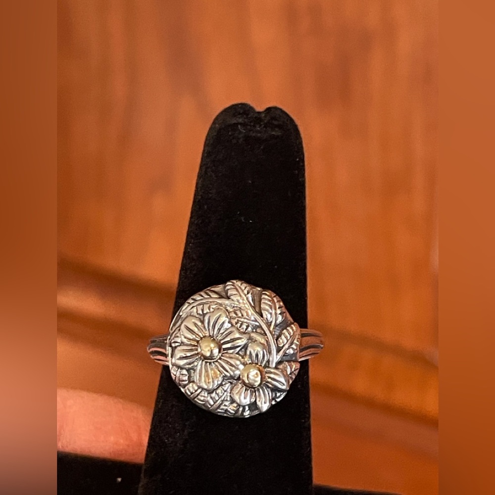 Stephen Dweck Elyse Flowers Ring 925 & 14K - Picture 11 of 11